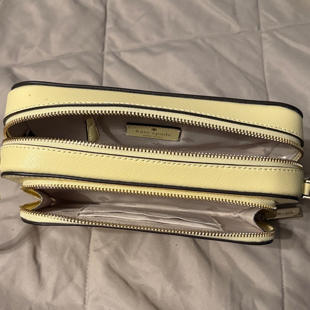 kate spade pale Yellow Saffiano Crossbody Bag - Picture 4 of 5